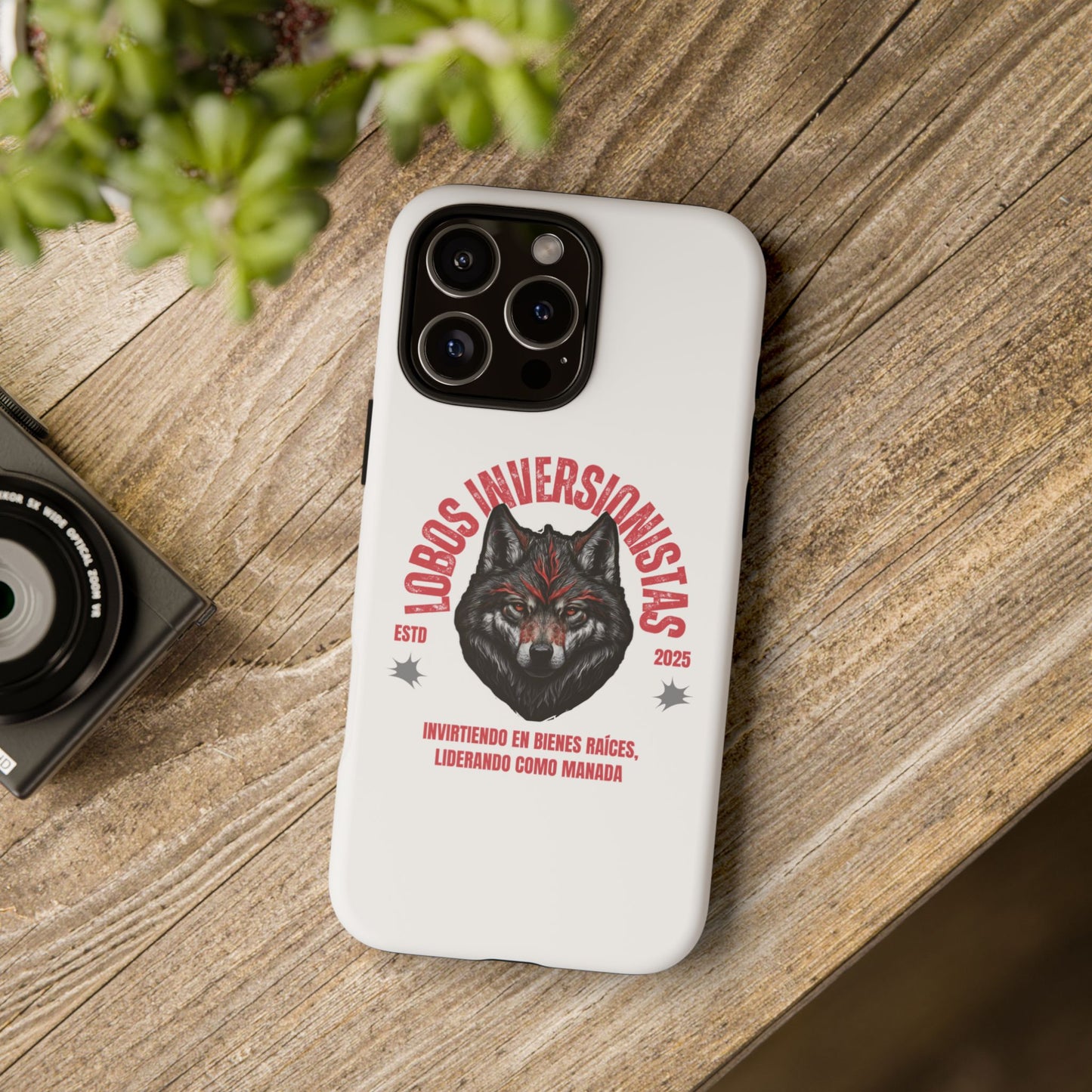 Tough Cases: Premium Wolf Phone Case for Investors, Inspired by Leadership and Strength