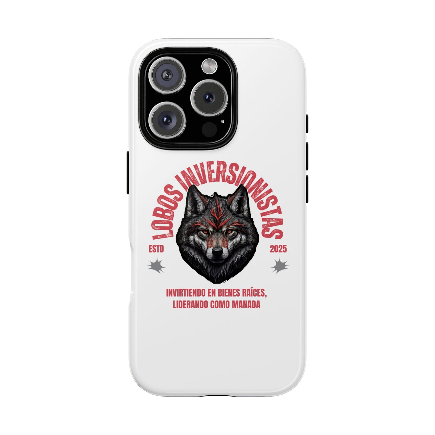 Tough Cases: Premium Wolf Phone Case for Investors, Inspired by Leadership and Strength