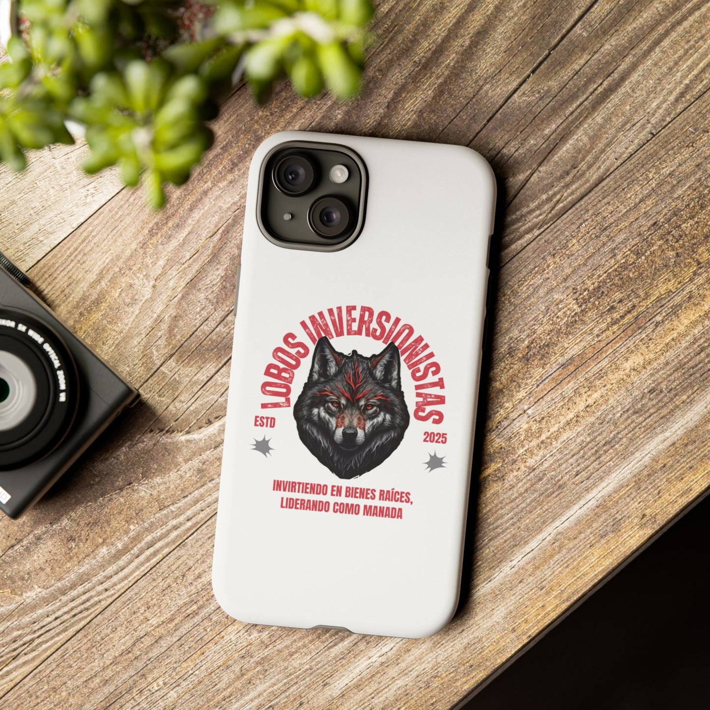 Tough Cases: Premium Wolf Phone Case for Investors, Inspired by Leadership and Strength
