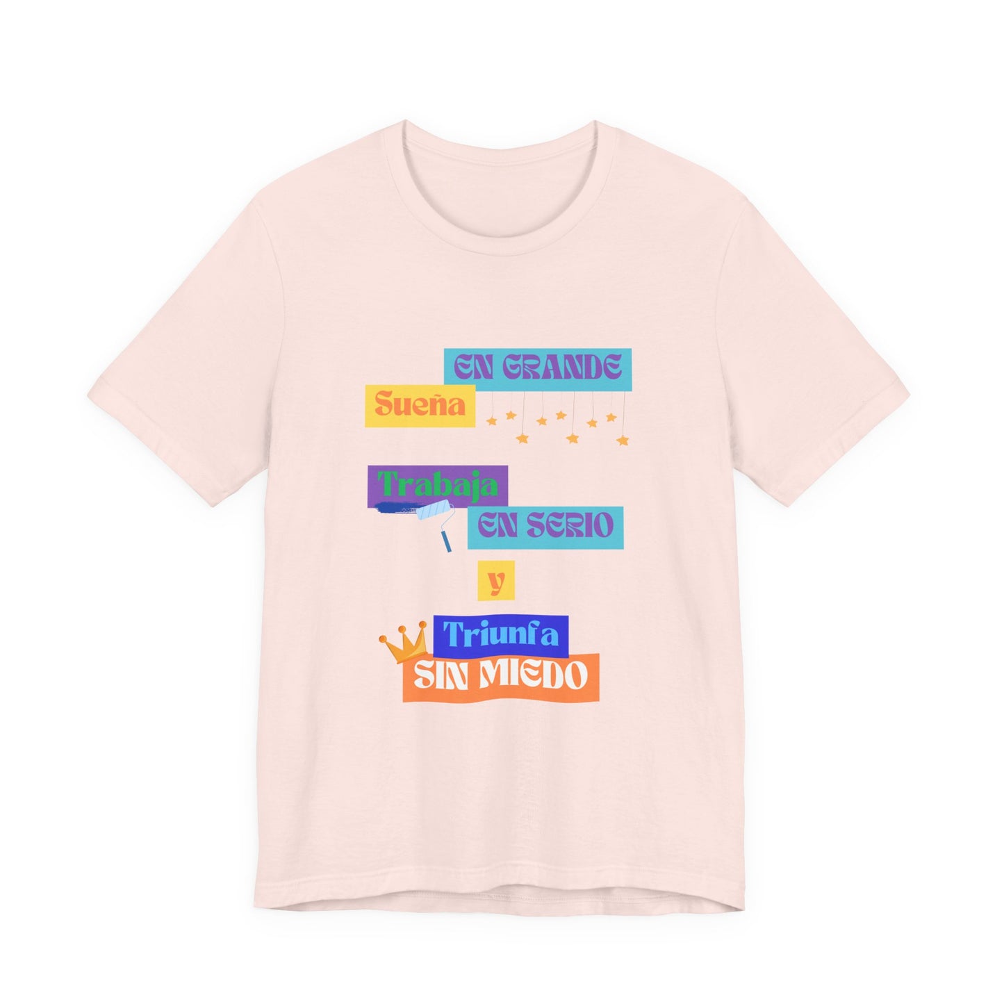 Inspirational Unisex Jersey Tee, Positive Message Shirt, Dream Big T-Shirt, Motivational Wear, Gift for Dreamers