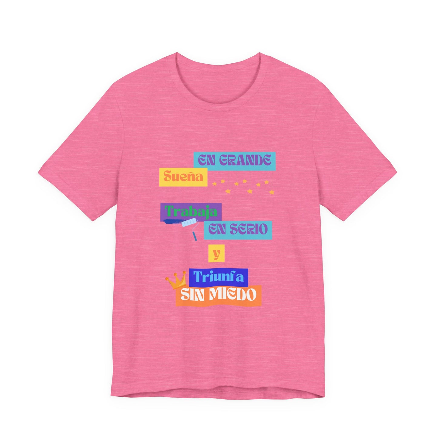 Inspirational Unisex Jersey Tee, Positive Message Shirt, Dream Big T-Shirt, Motivational Wear, Gift for Dreamers