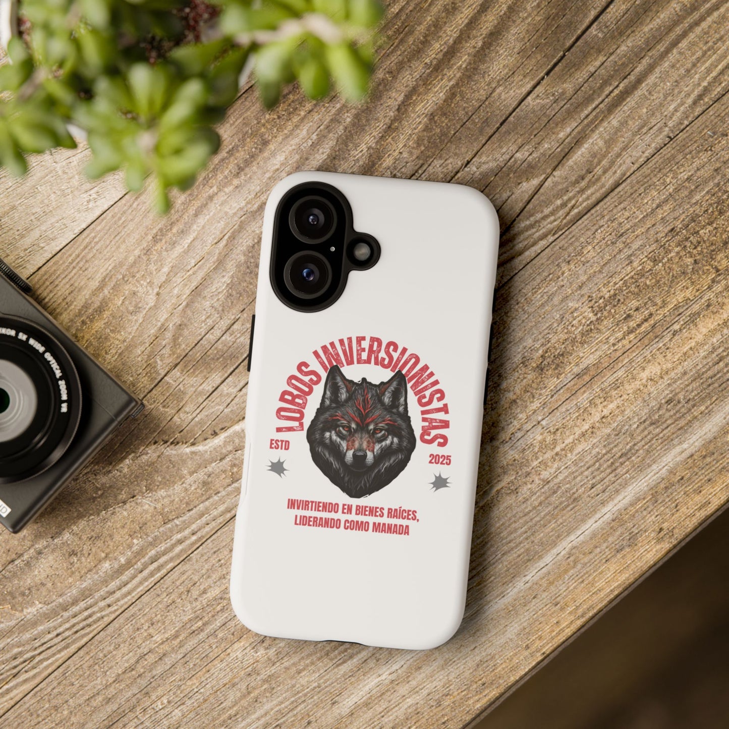 Tough Cases: Premium Wolf Phone Case for Investors, Inspired by Leadership and Strength