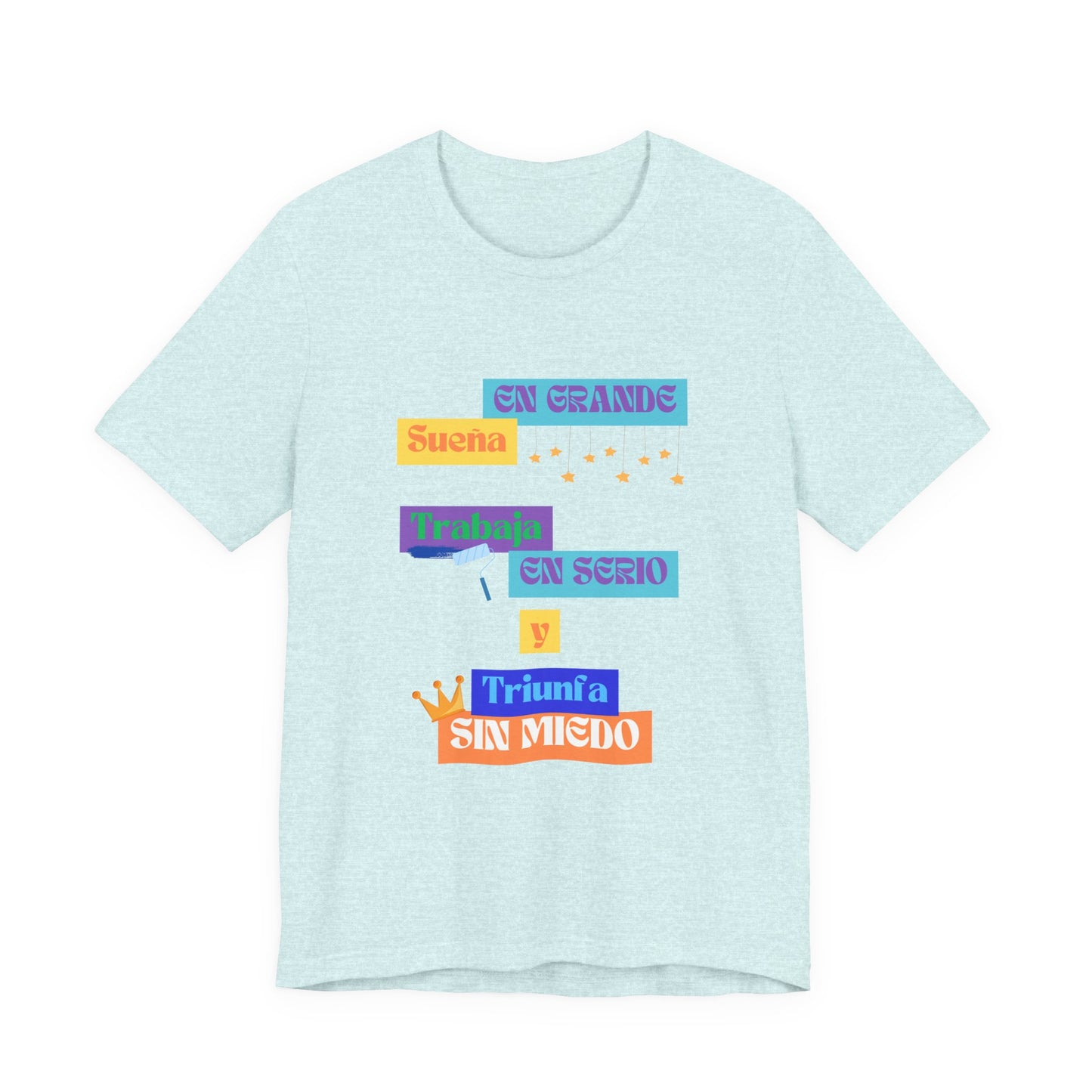 Inspirational Unisex Jersey Tee, Positive Message Shirt, Dream Big T-Shirt, Motivational Wear, Gift for Dreamers