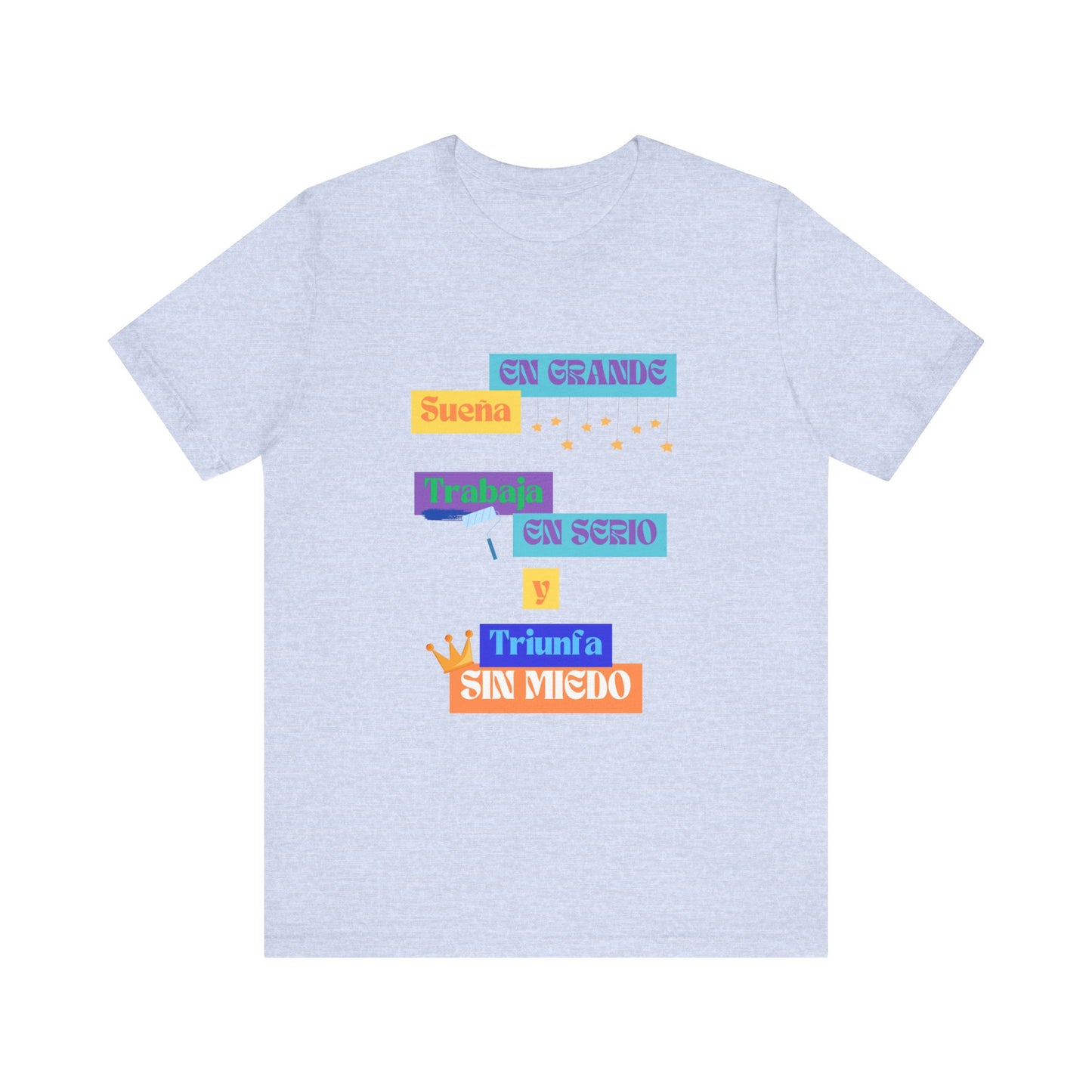 Inspirational Unisex Jersey Tee, Positive Message Shirt, Dream Big T-Shirt, Motivational Wear, Gift for Dreamers