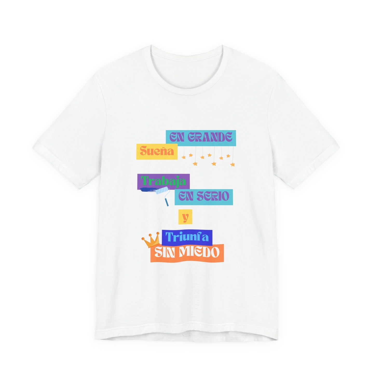 Inspirational Unisex Jersey Tee, Positive Message Shirt, Dream Big T-Shirt, Motivational Wear, Gift for Dreamers