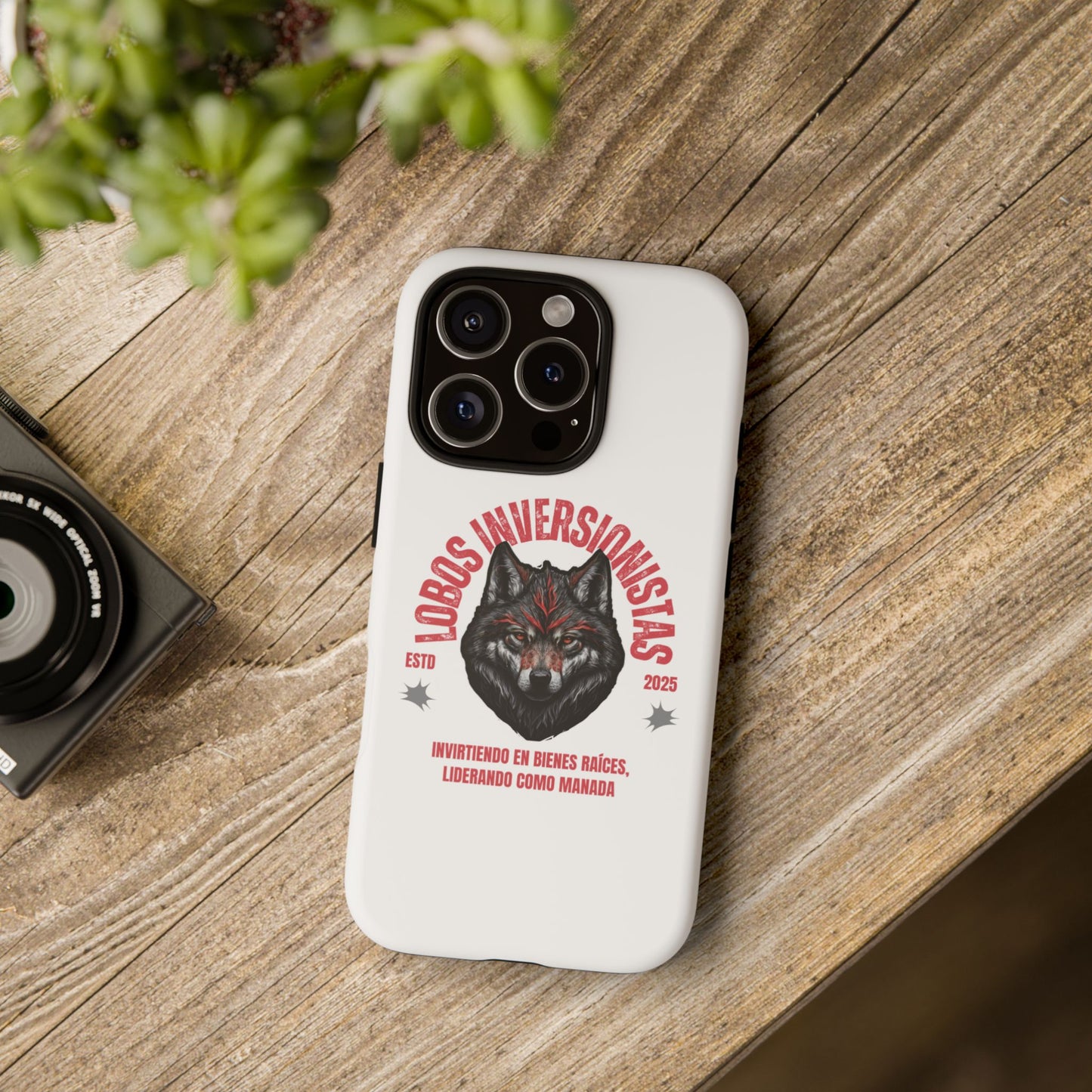 Tough Cases: Premium Wolf Phone Case for Investors, Inspired by Leadership and Strength