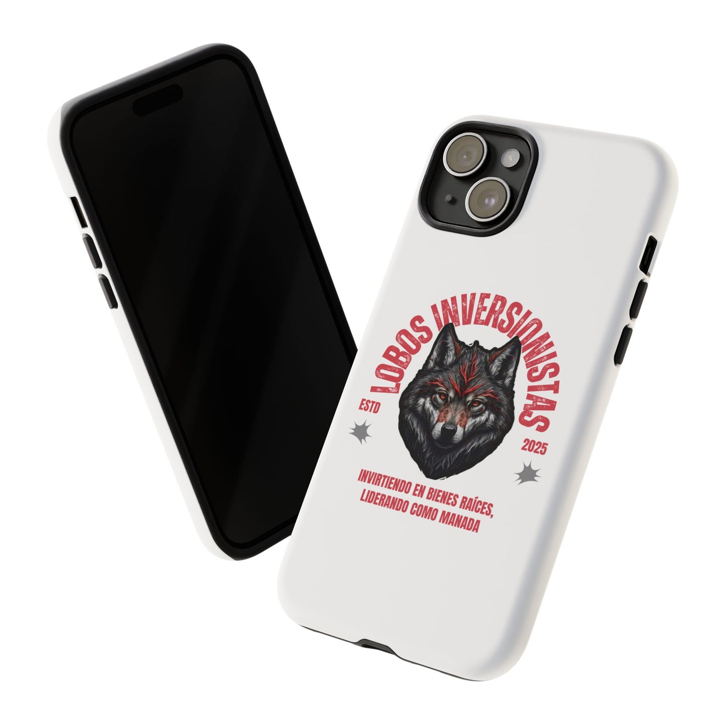 Tough Cases: Premium Wolf Phone Case for Investors, Inspired by Leadership and Strength