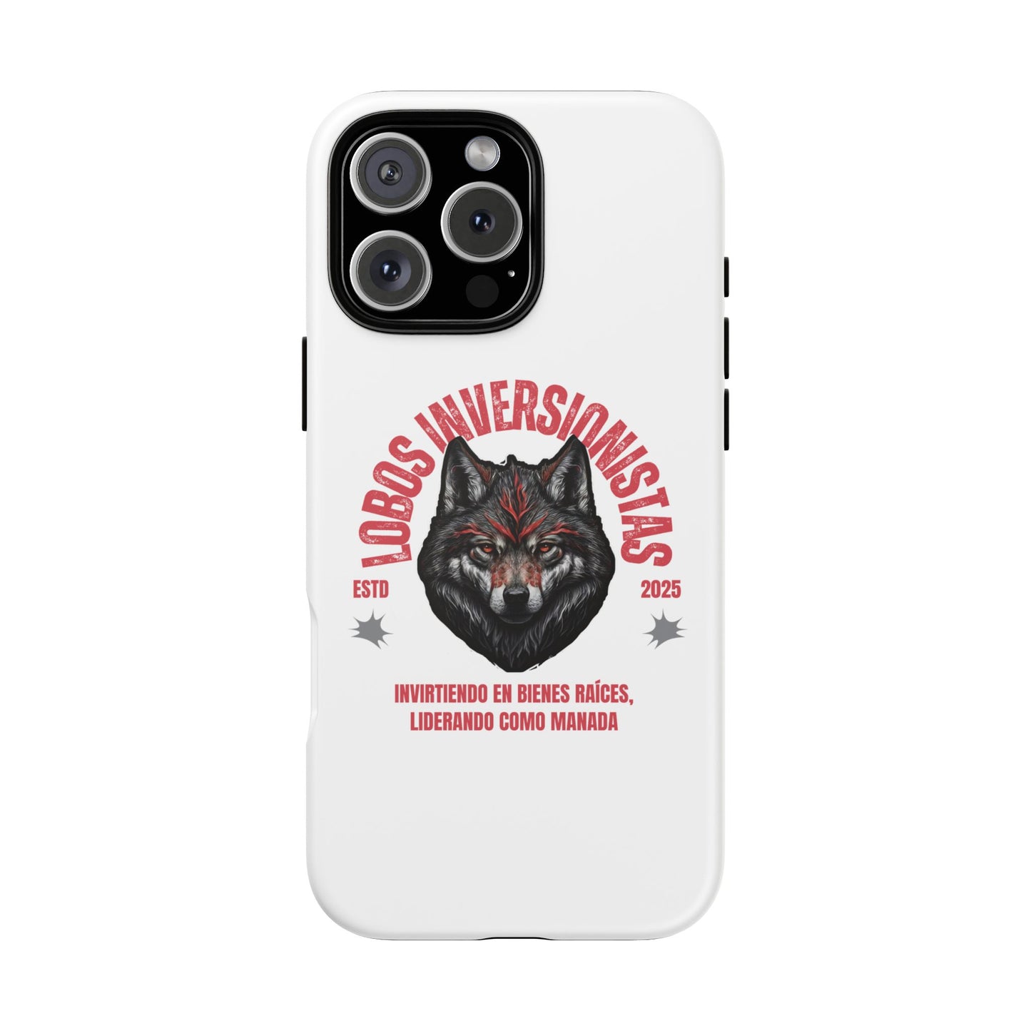 Tough Cases: Premium Wolf Phone Case for Investors, Inspired by Leadership and Strength
