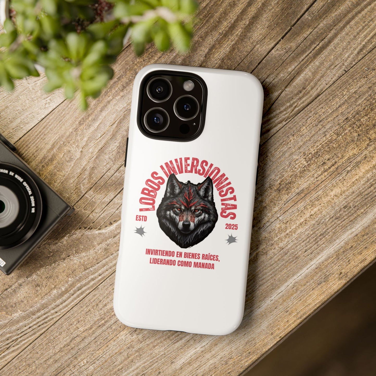 Tough Cases: Premium Wolf Phone Case for Investors, Inspired by Leadership and Strength