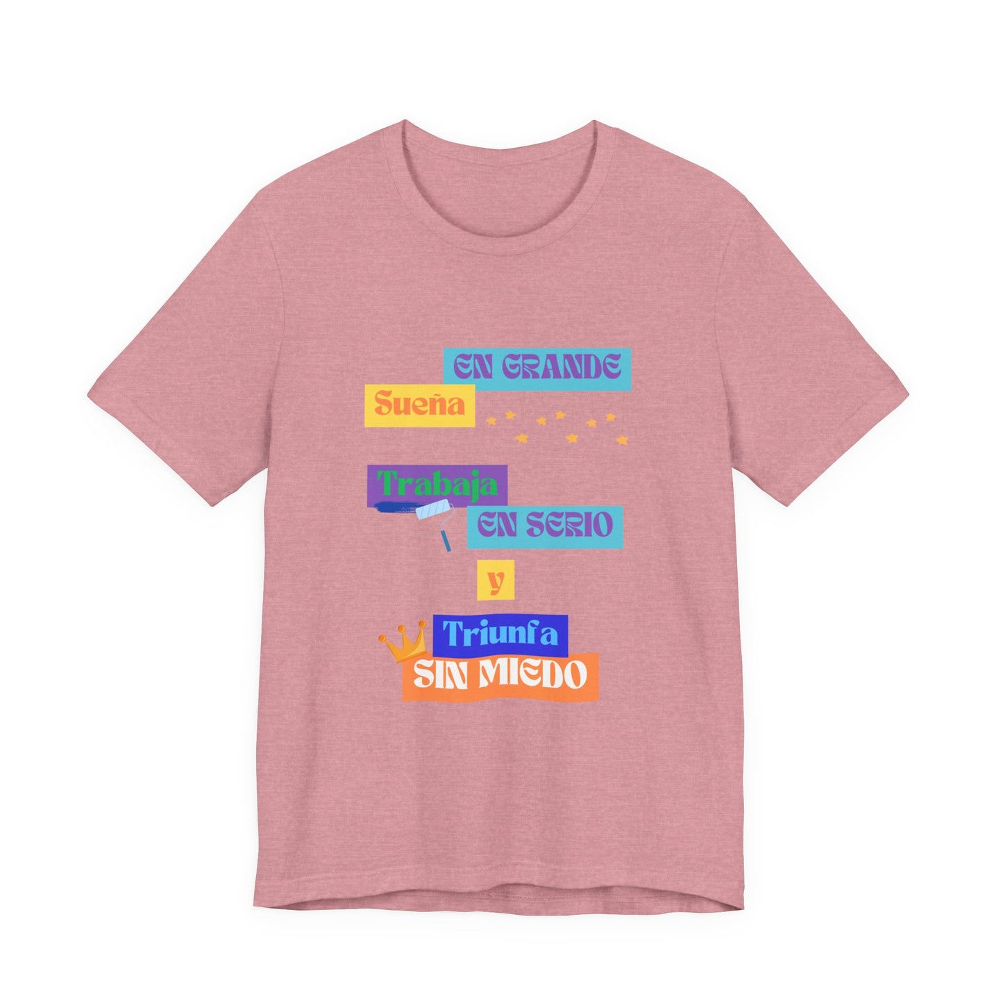 Inspirational Unisex Jersey Tee, Positive Message Shirt, Dream Big T-Shirt, Motivational Wear, Gift for Dreamers