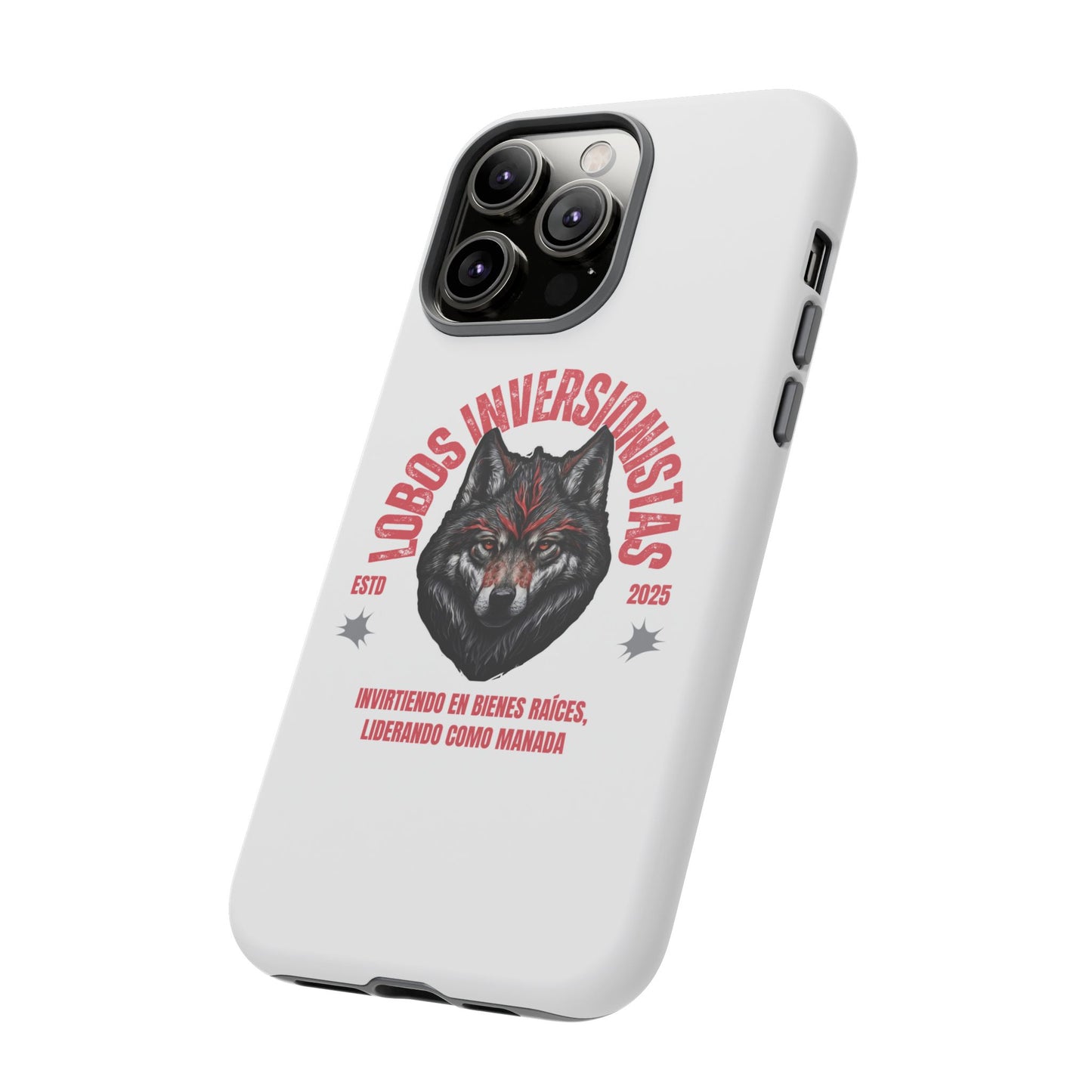 Tough Cases: Premium Wolf Phone Case for Investors, Inspired by Leadership and Strength