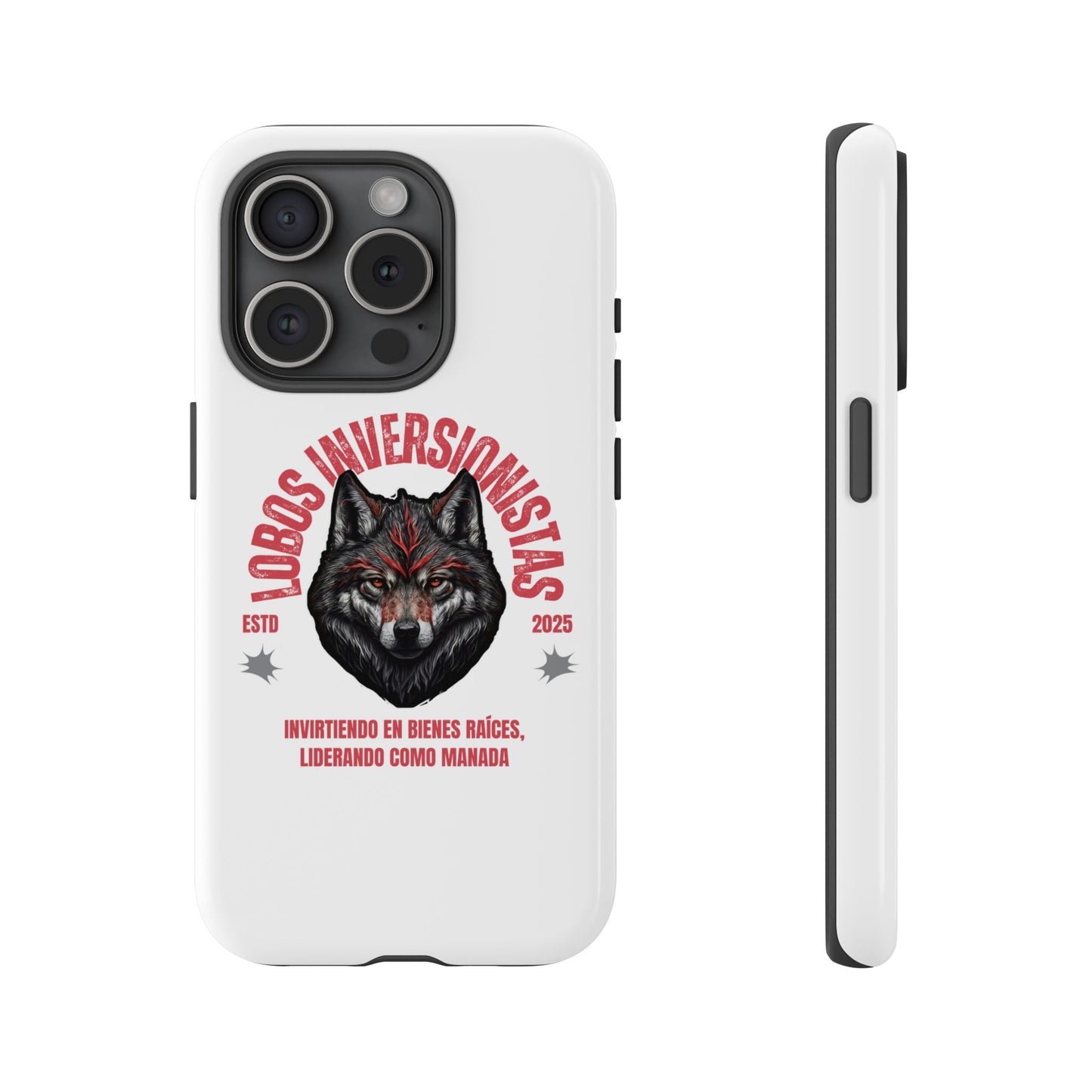 Tough Cases: Premium Wolf Phone Case for Investors, Inspired by Leadership and Strength