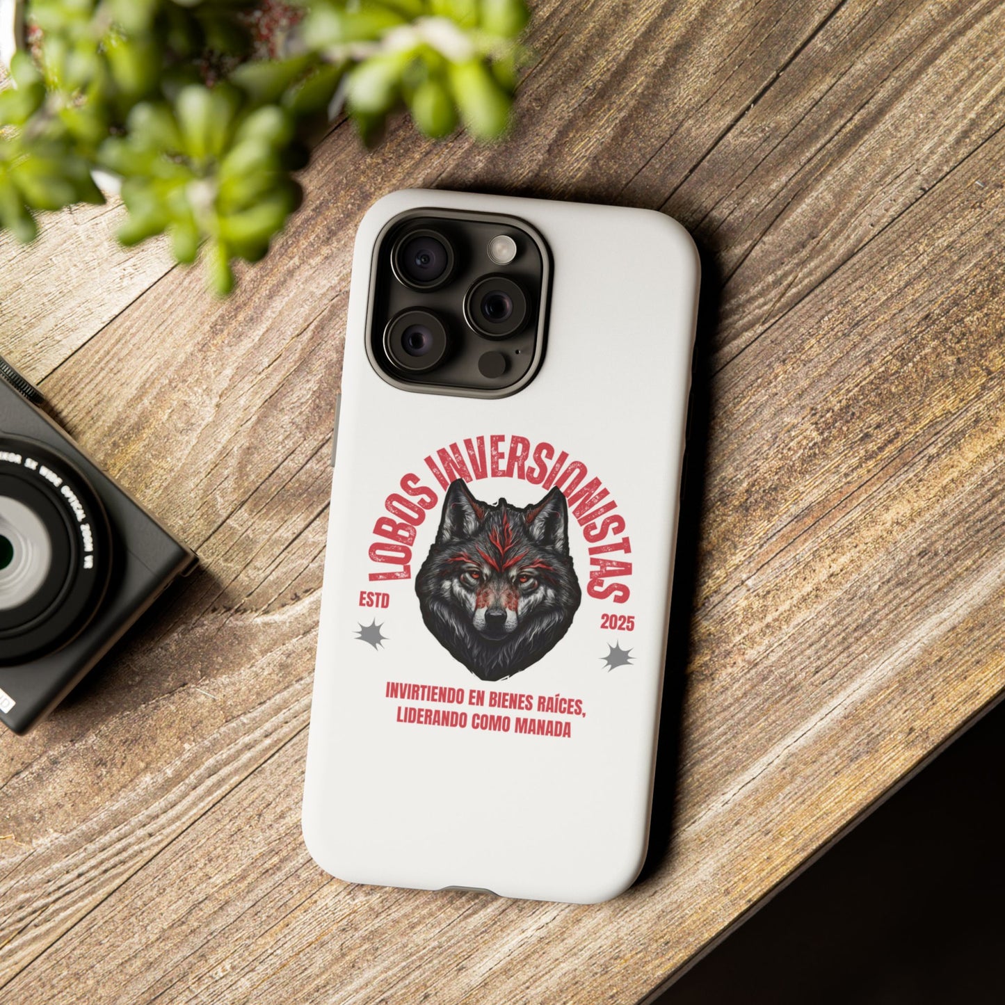 Tough Cases: Premium Wolf Phone Case for Investors, Inspired by Leadership and Strength