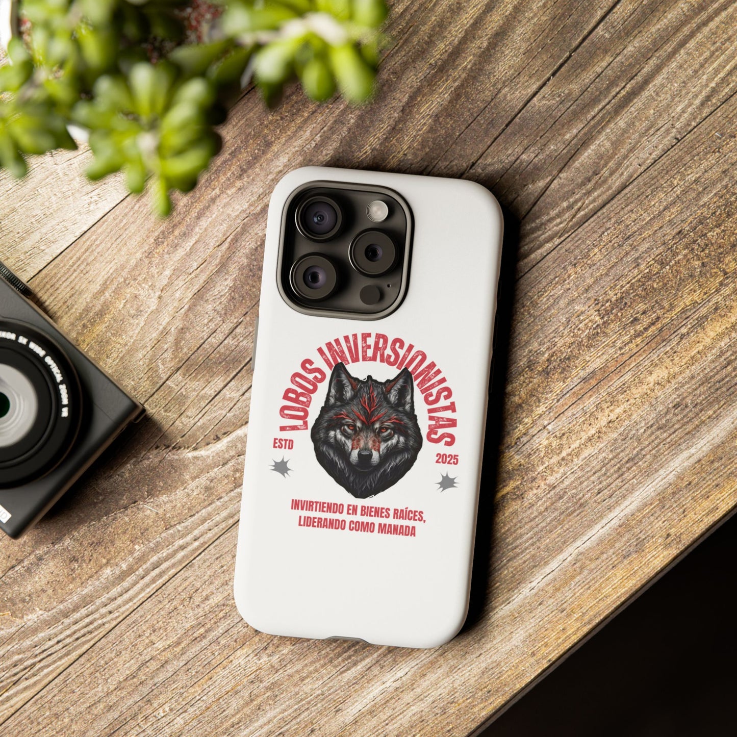 Tough Cases: Premium Wolf Phone Case for Investors, Inspired by Leadership and Strength
