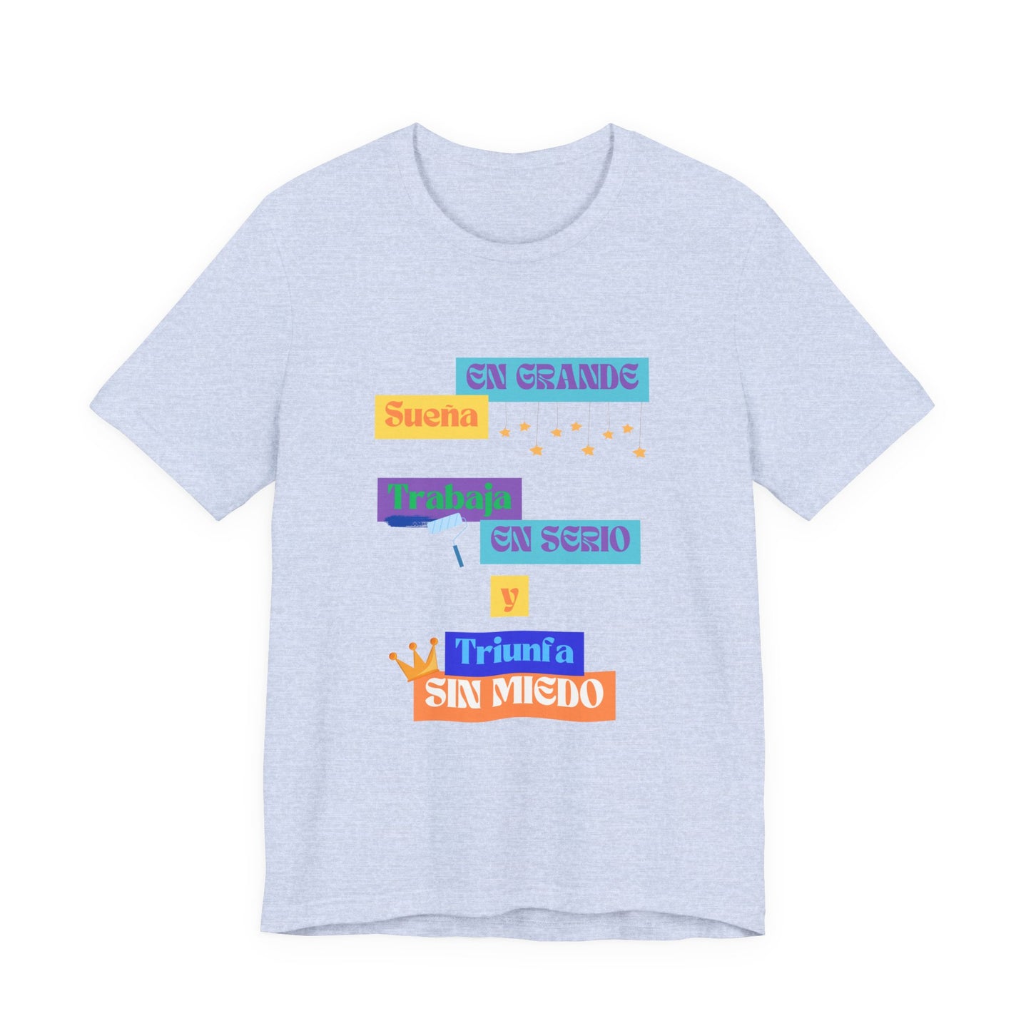 Inspirational Unisex Jersey Tee, Positive Message Shirt, Dream Big T-Shirt, Motivational Wear, Gift for Dreamers