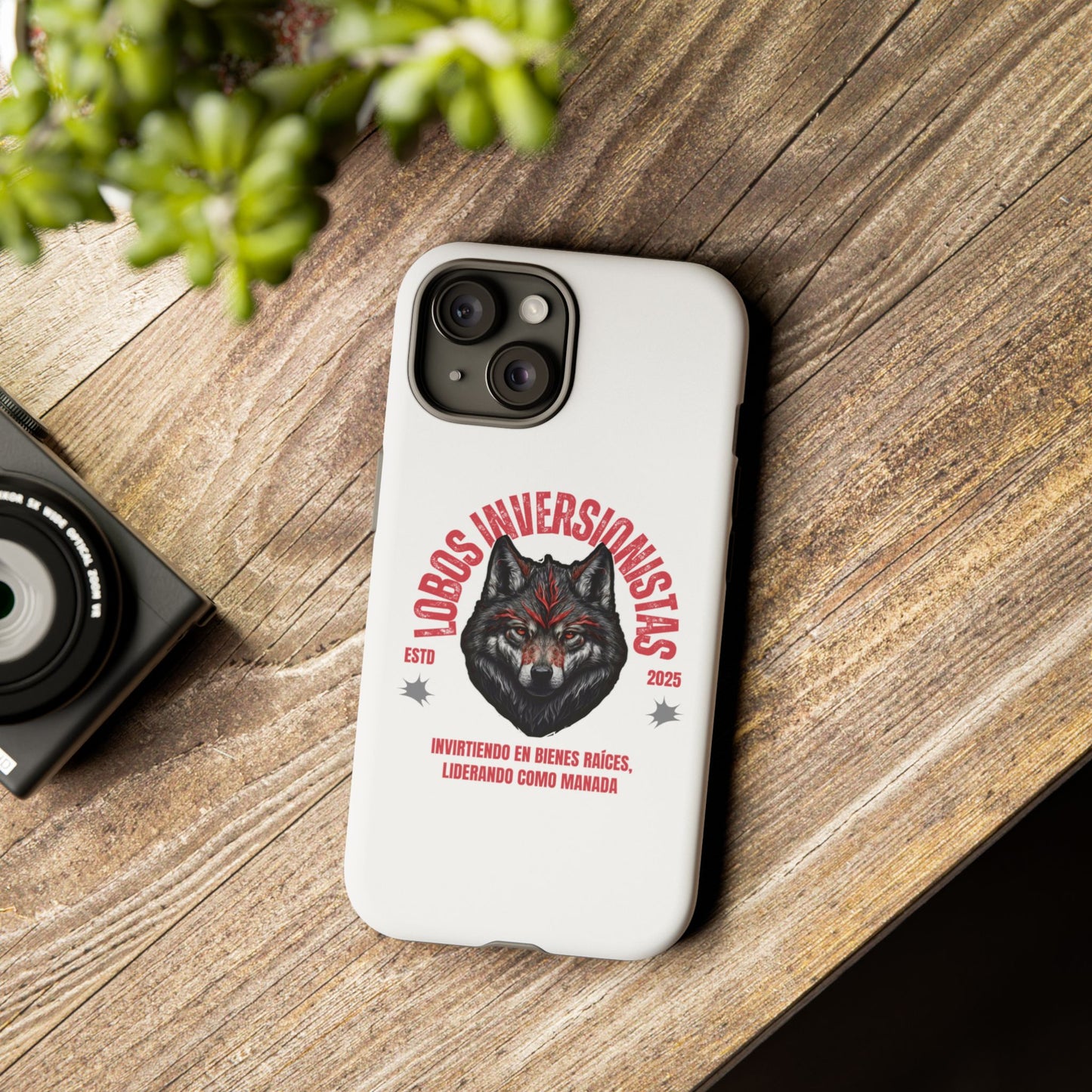 Tough Cases: Premium Wolf Phone Case for Investors, Inspired by Leadership and Strength