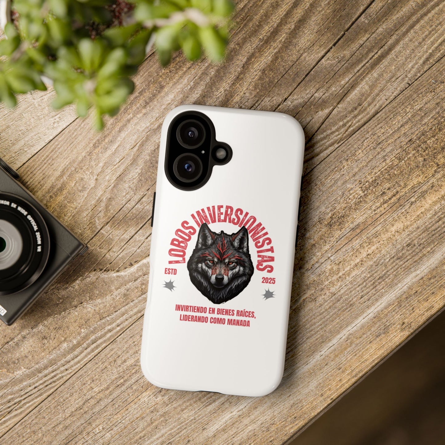 Tough Cases: Premium Wolf Phone Case for Investors, Inspired by Leadership and Strength